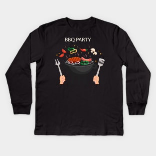BBQ Kids Long Sleeve T-Shirt